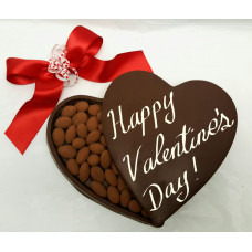  Heart Shaped Chocolate Box with "Happy Valentine's Day" text on lid